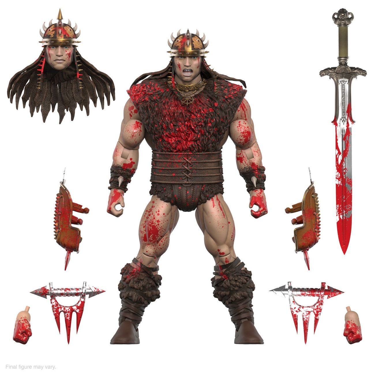 Produktbild Conan der Barbar Ultimates Actionfigur Conan Blood Soaked Pit Fighter 18 cm