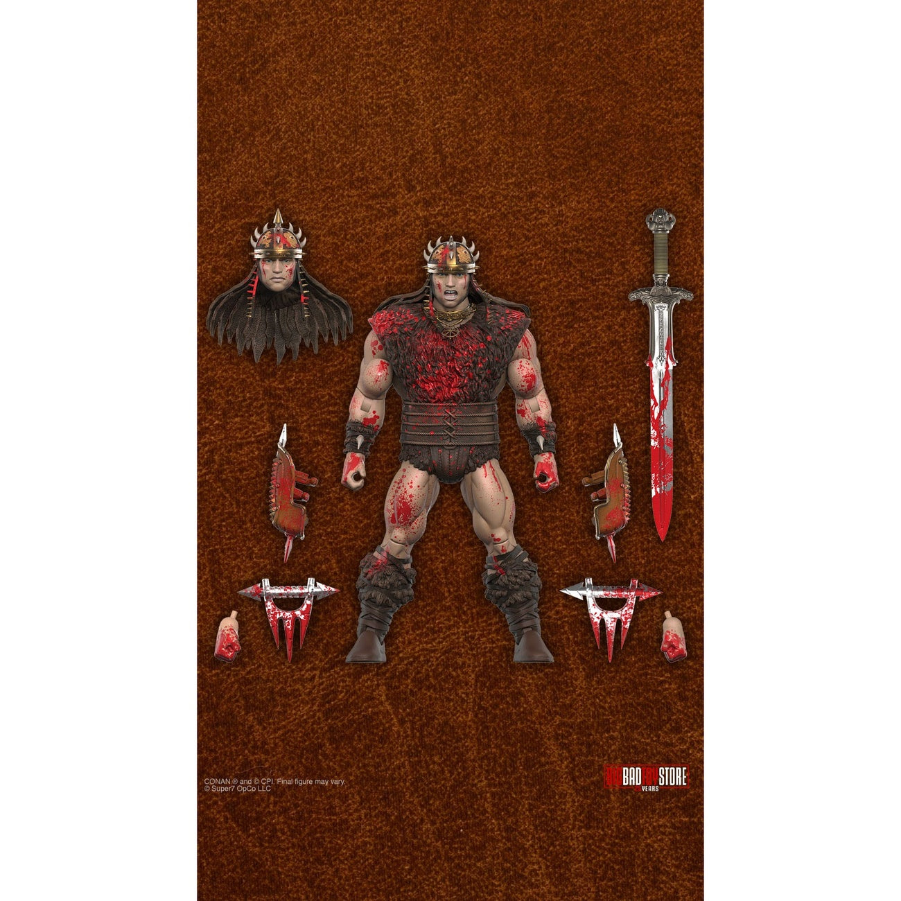 Produktbild Conan der Barbar Ultimates Actionfigur Conan Blood Soaked Pit Fighter 18 cm