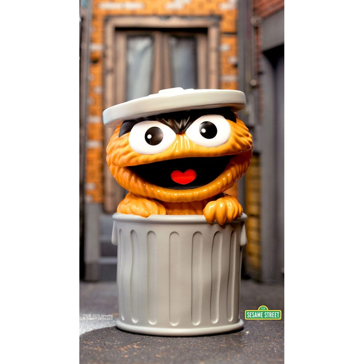 Produktbild Sesamstraße FUN! FUN! Soft Vinyl Figur Oscar the Grouch (Orange) 13 cm