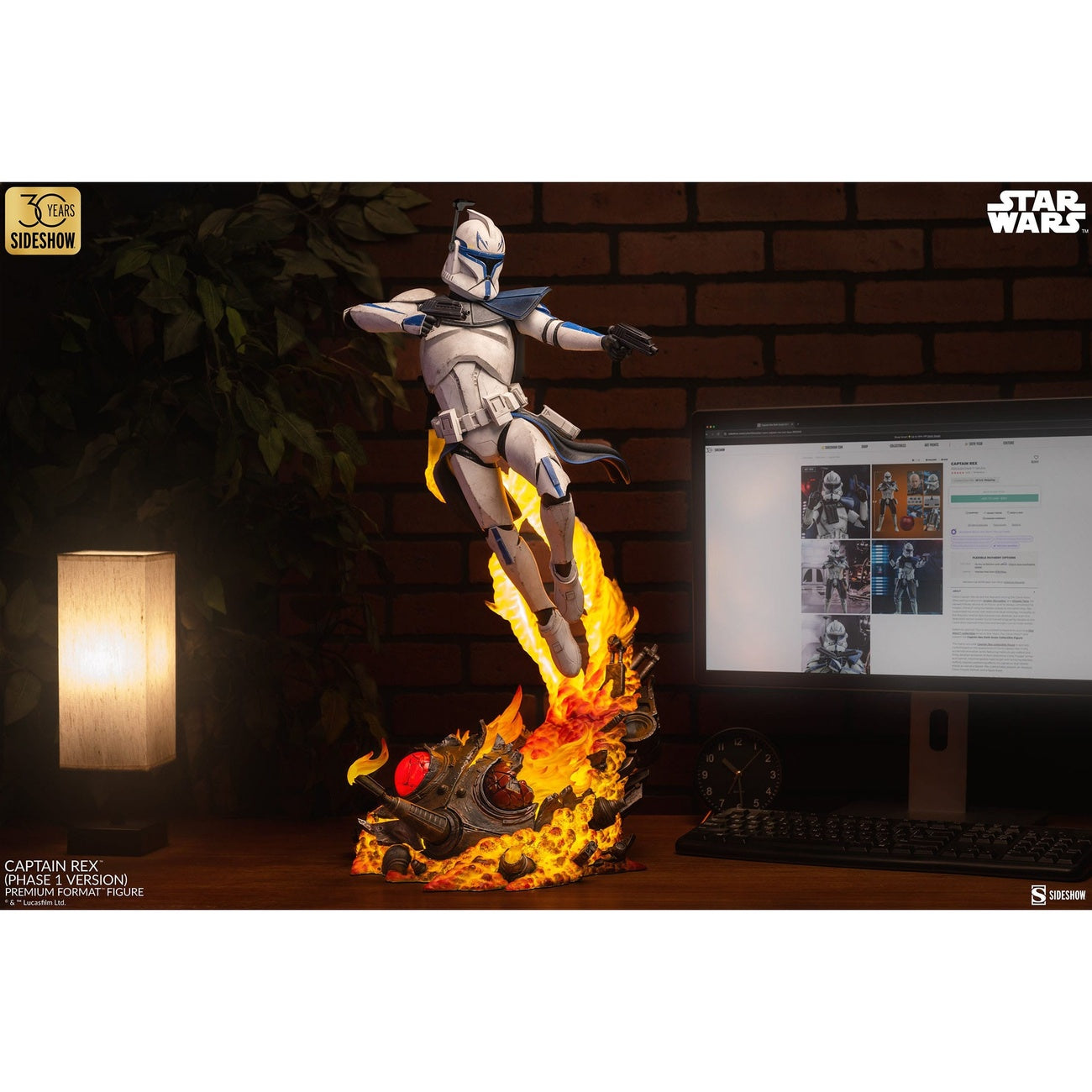 Produktbild Star Wars Premium Format Figur Captain Rex (Phase 1 Version) Sideshow Exclusive 68 cm