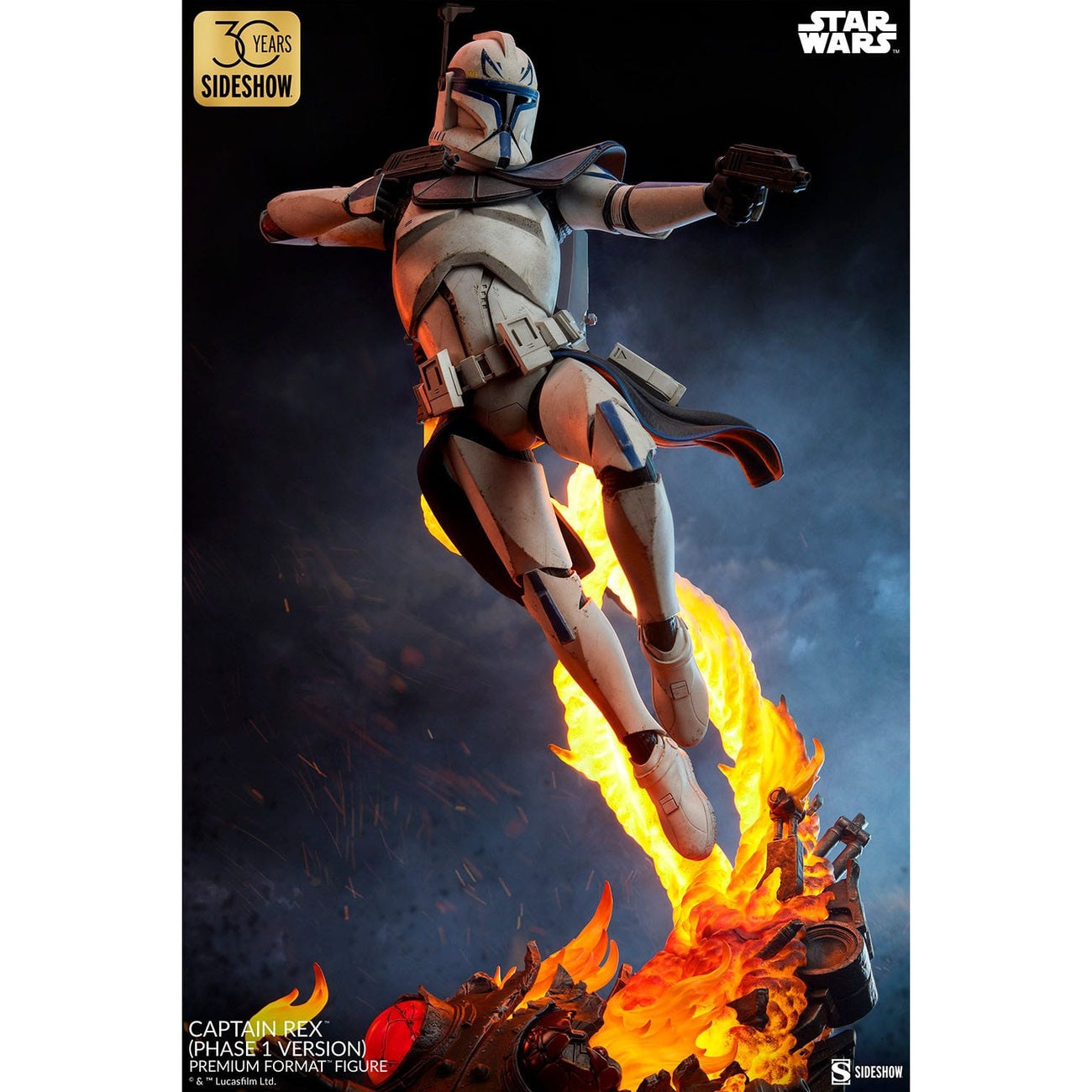 Produktbild Star Wars Premium Format Figur Captain Rex (Phase 1 Version) Sideshow Exclusive 68 cm