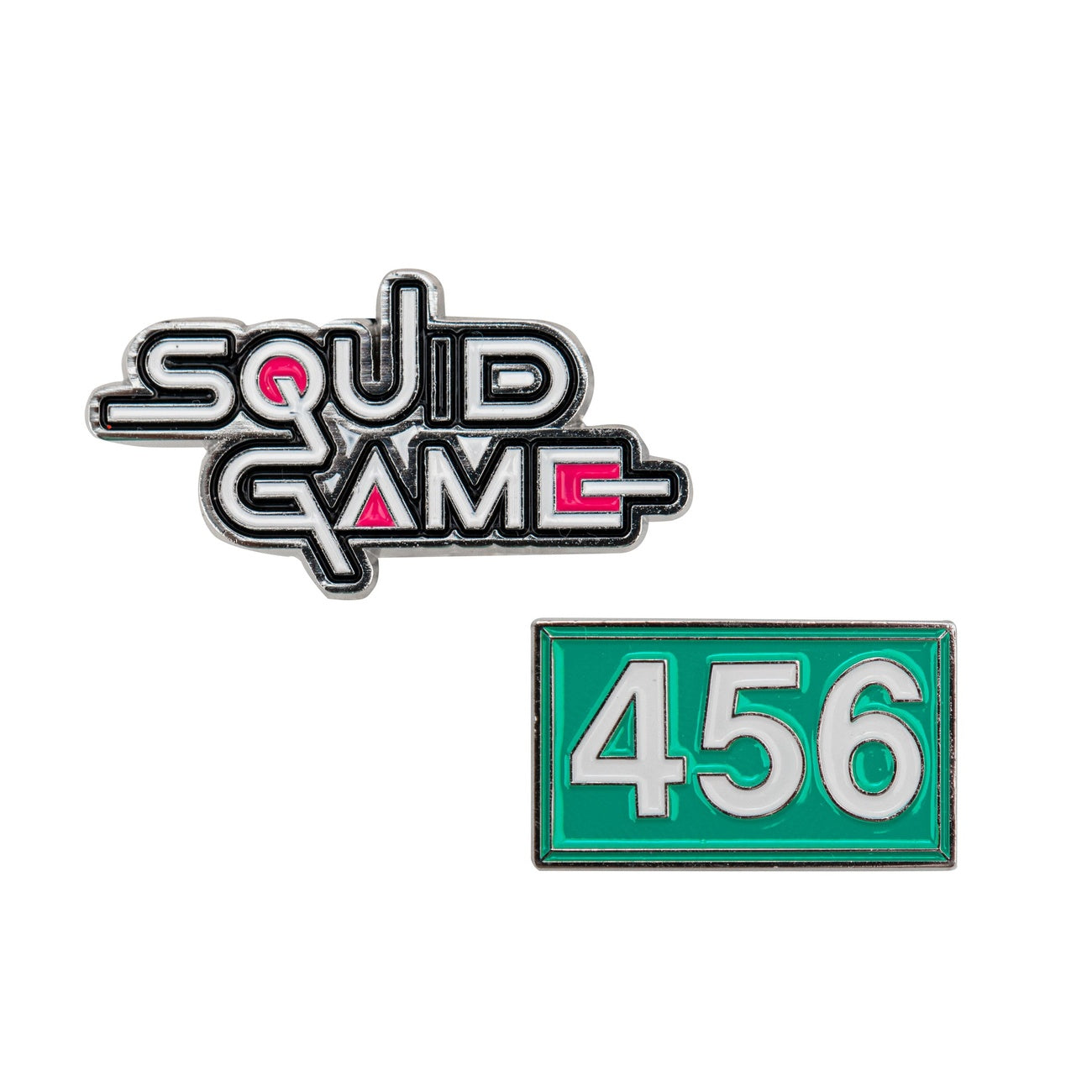 Produktbild Squid Game Ansteck-Pins 2er-Pack Squid Game & Player 456