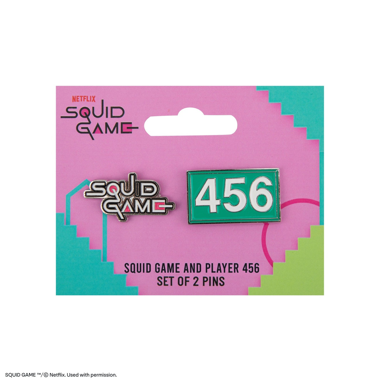 Produktbild Squid Game Ansteck-Pins 2er-Pack Squid Game & Player 456