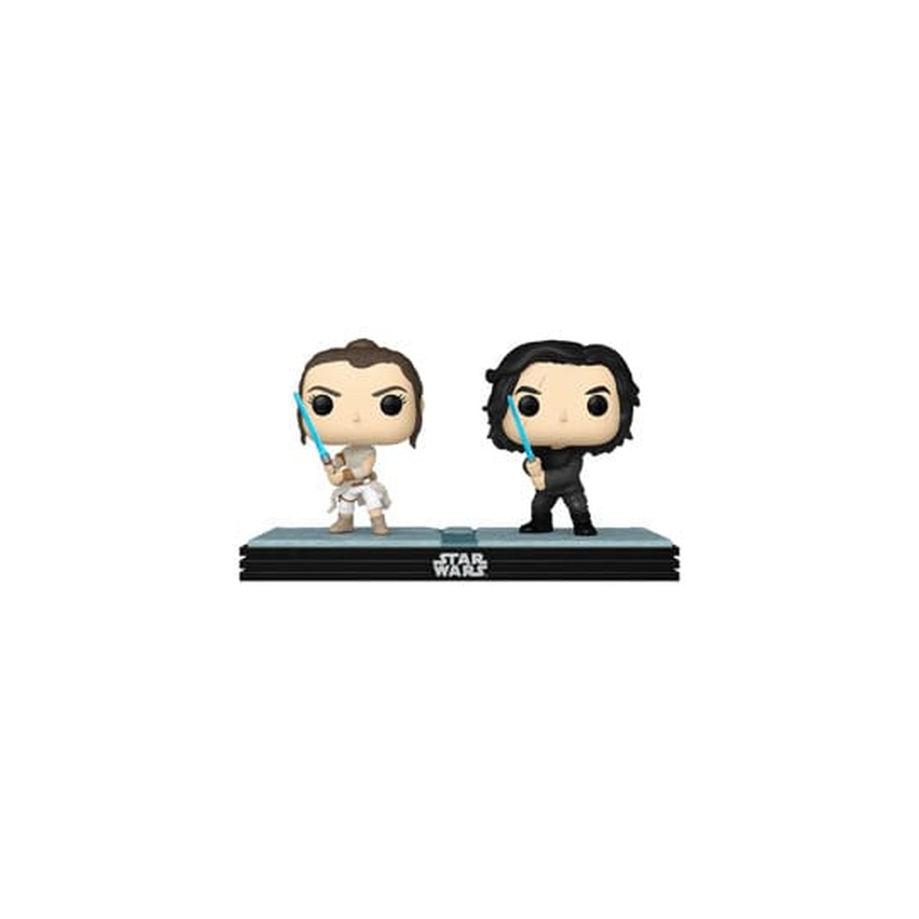 Produktbild Star Wars POP! Movie Moments Vinyl Wackelkopf Figuren Doppelpack Kylo & Rey 9 cm