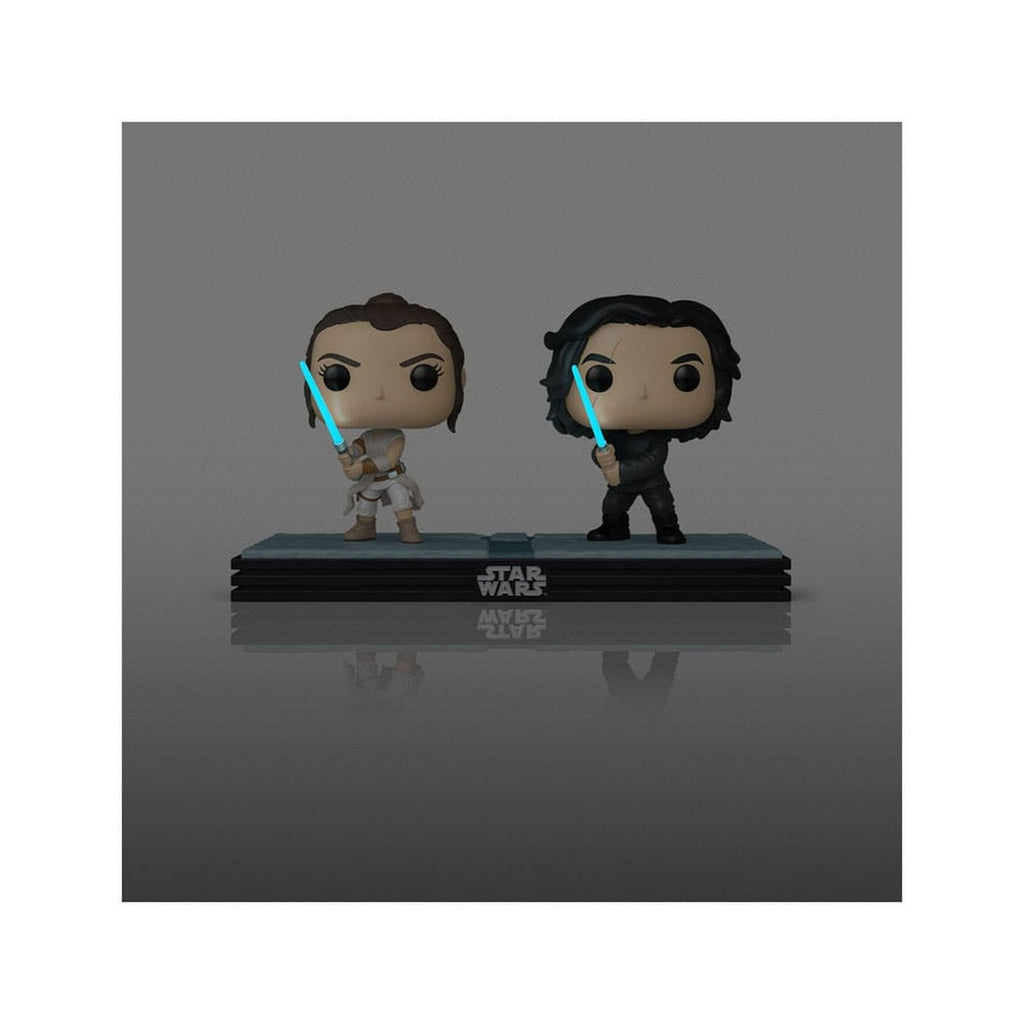 Produktbild Star Wars POP! Movie Moments Vinyl Wackelkopf Figuren Doppelpack Kylo & Rey 9 cm