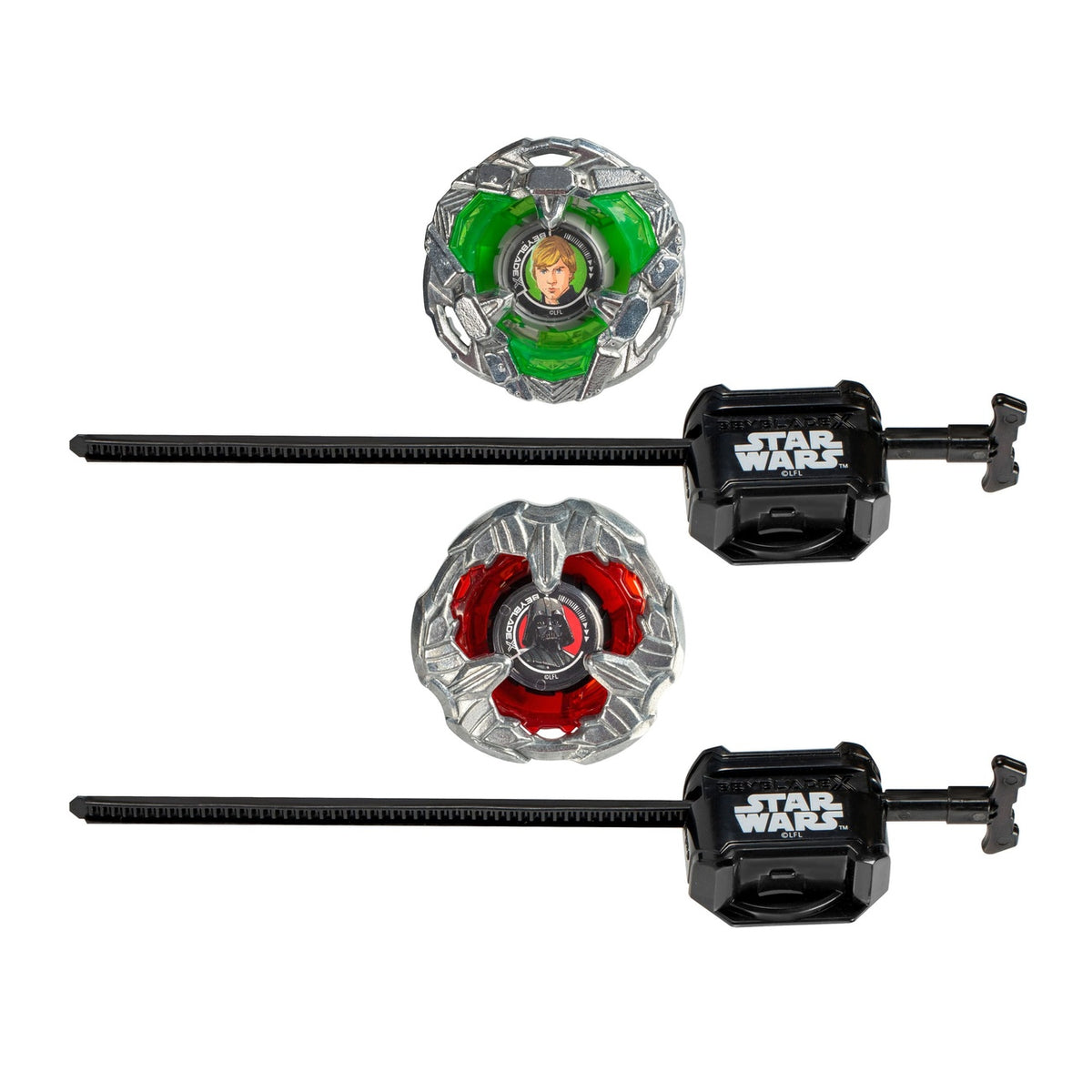 Produktbild Beyblade X und Star Wars Collab Luke Skywalker 4-80B vs. Darth Vader 4-60B