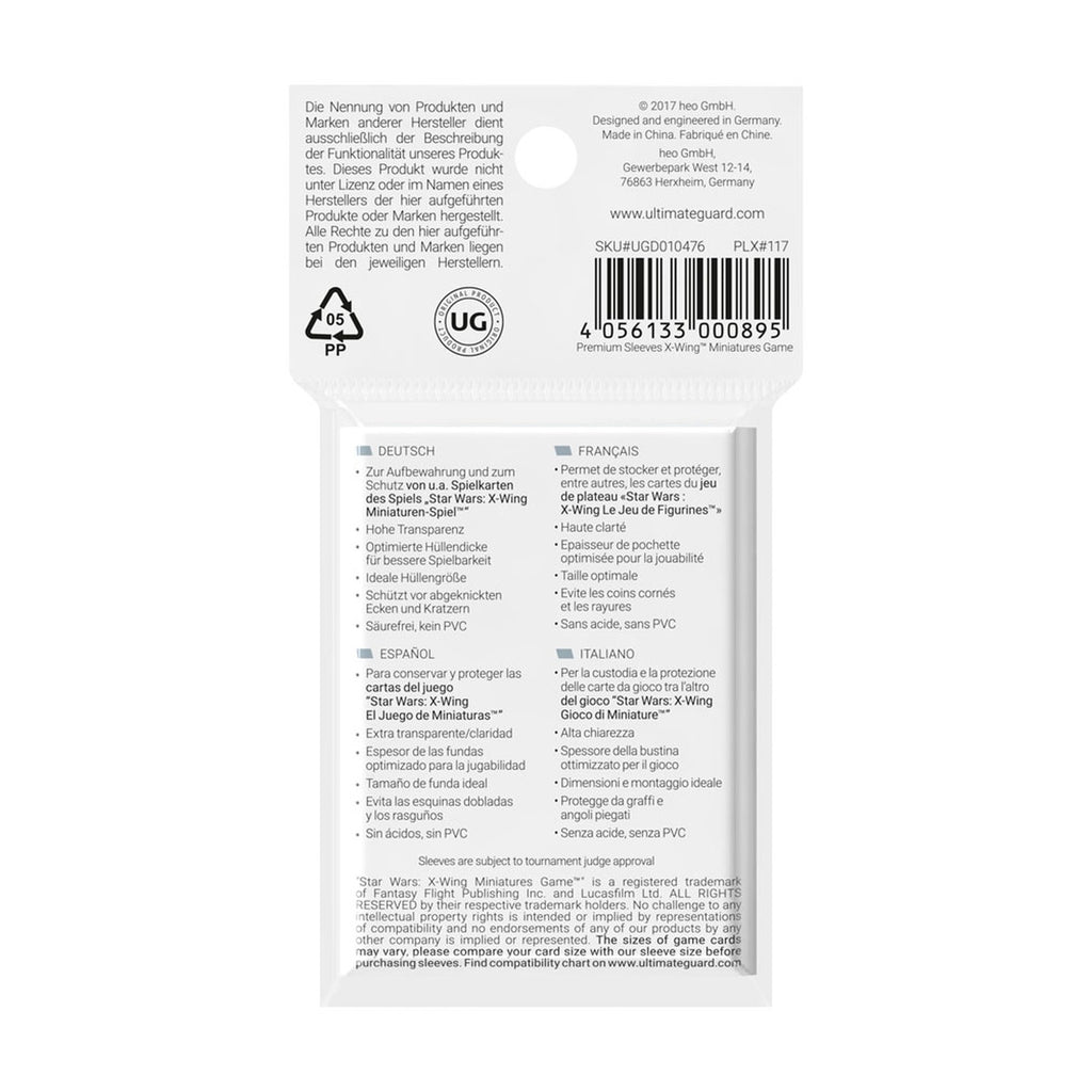 Produktbild Ultimate Guard Board Game Sleeves (50) - X-Wing Miniatures Game