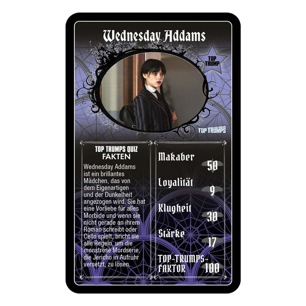 Produktbild Wednesday Kartenspiel Top Trumps *Deutsche Version*