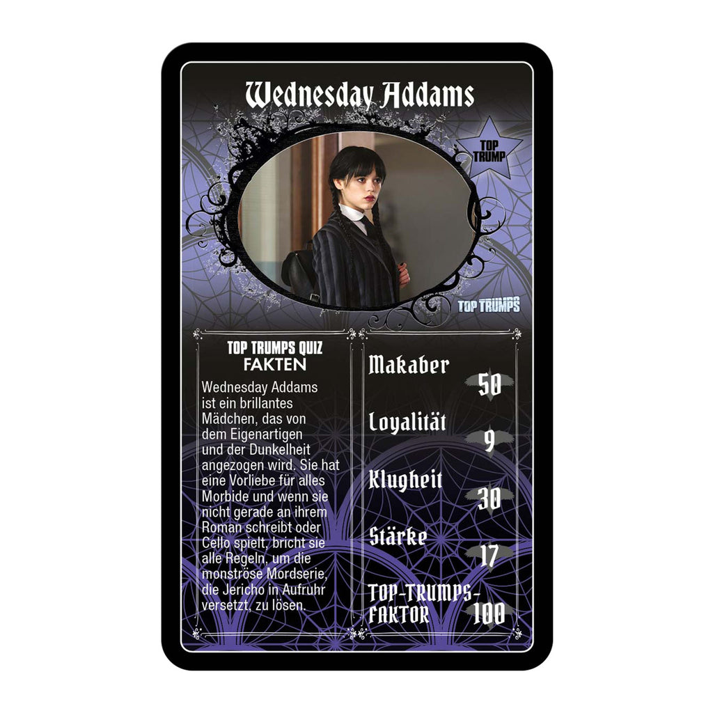 Produktbild Wednesday Kartenspiel Top Trumps *Deutsche Version*