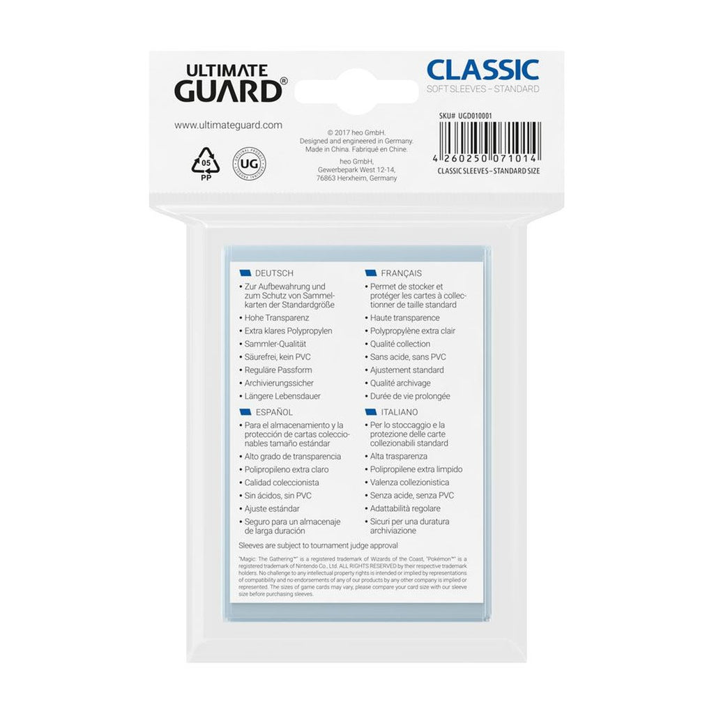 Produktbild Ultimate Guard Classic Sleeves Standard Size (100)