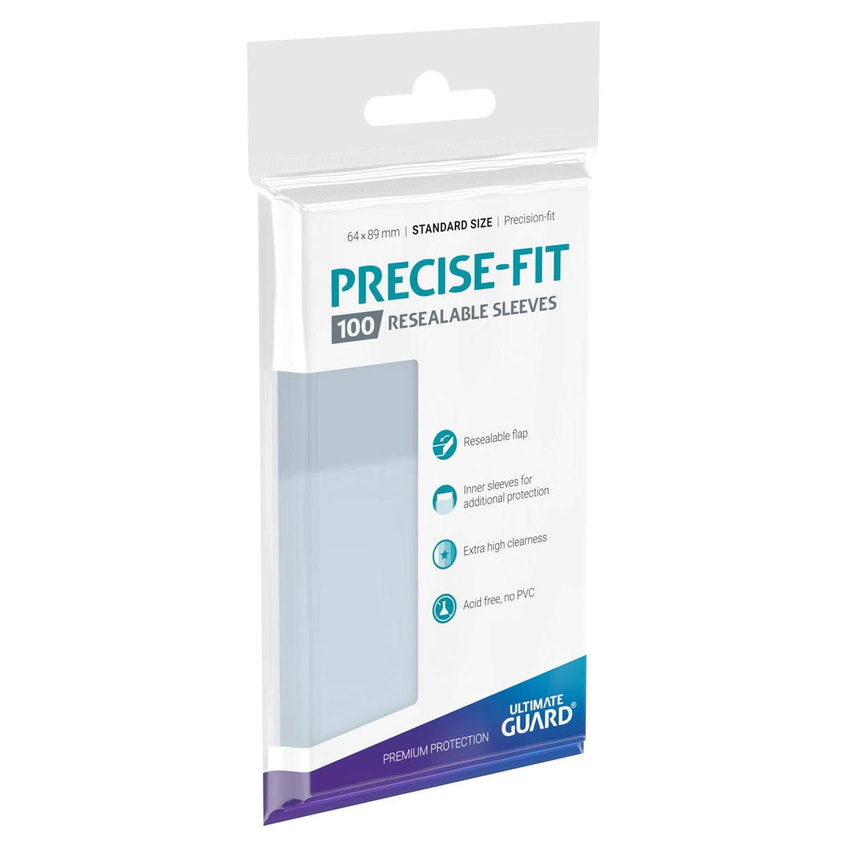 Produktbild Ultimate Guard Precise-Fit Sleeves Standard Size (100) - Resealable