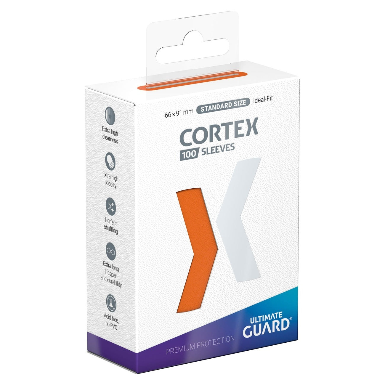 Produktbild Ultimate Guard Cortex Sleeves Standard Size (100) - Orange