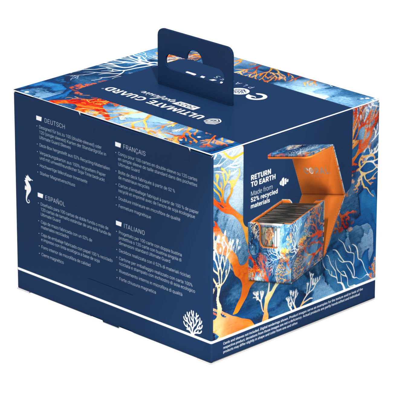 Product image Ultimate Guard Sidewinder 100+ Xenoskin 2025 Exclusive "Coral Places" - Fiery Reef