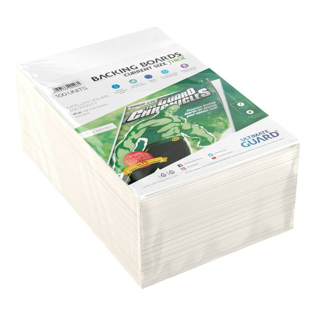 Produktbild Ultimate Guard Comic Backing Boards (100) - Current Size Thick