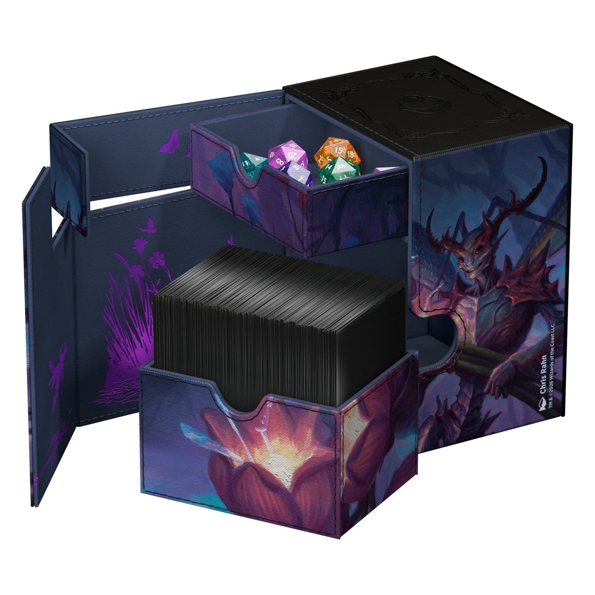 Product image Ultimate Guard Flip'n'Tray 133+ Xenoskin Magic: The Gathering "Lorwyn Eclipsed" - Bitterbloom Bearer