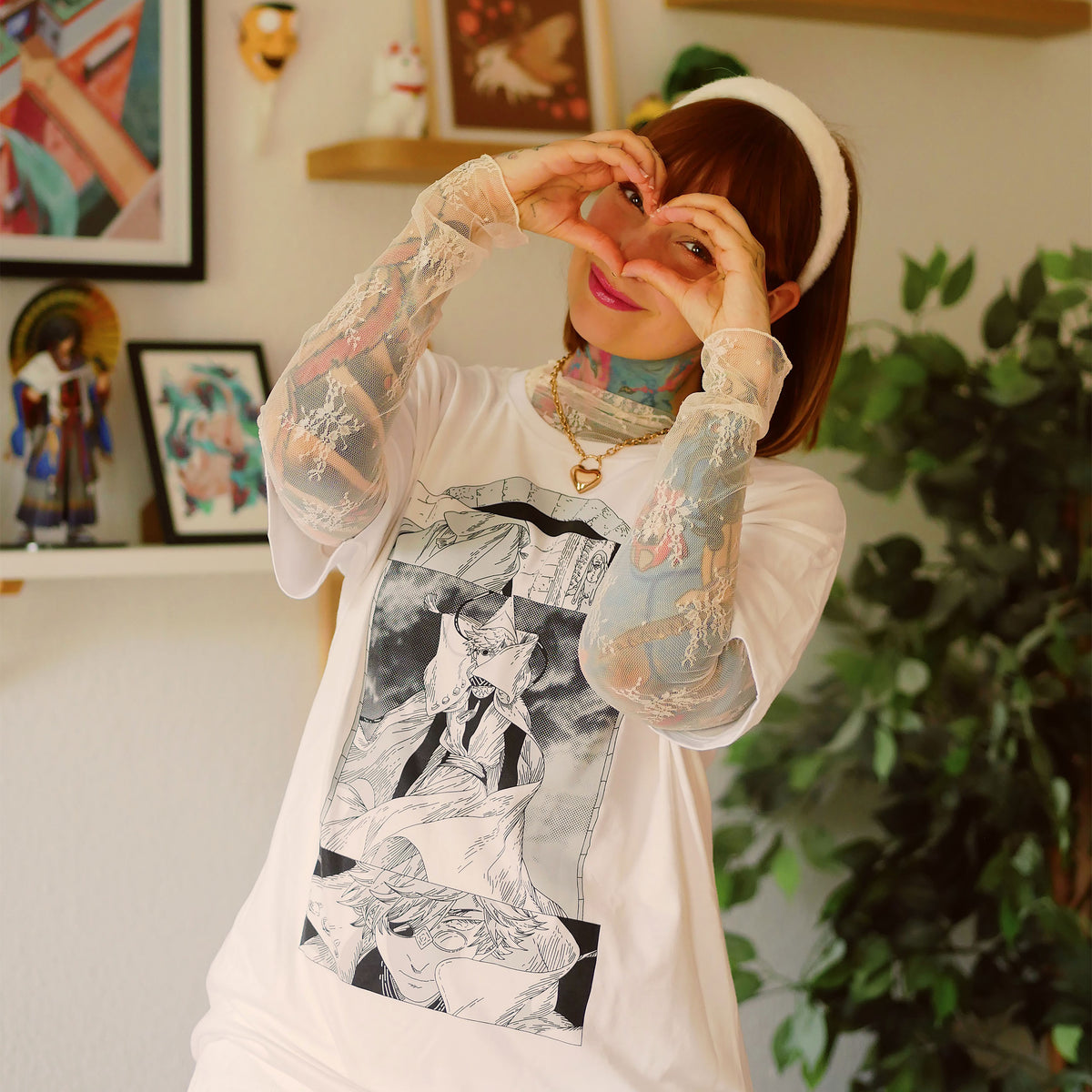 Produktbild Qifrey T-Shirt weiß für Atelier of Witch Hat Fans