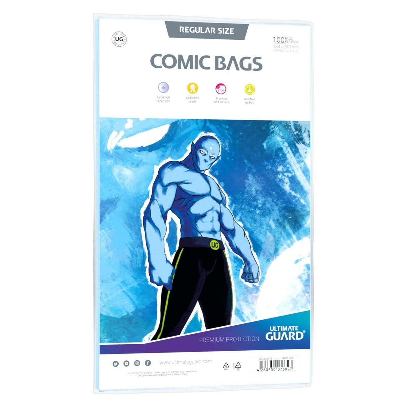 Produktbild Ultimate Guard Comic Bags Standard (100) - Regular Size