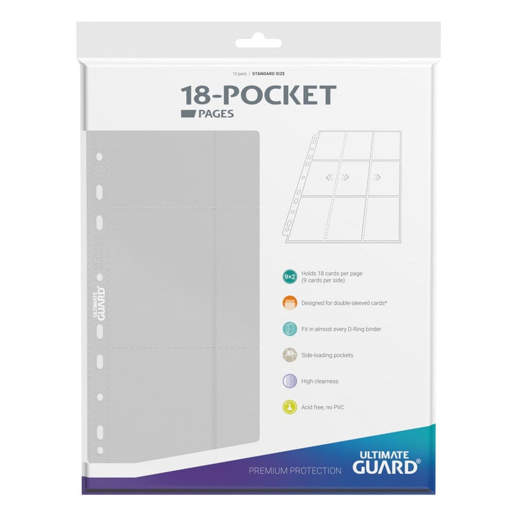 Produktbild Ultimate Guard 18-Pocket Pages Side-Loading (10) - White