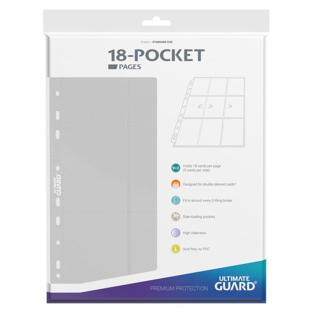 Produktbild Ultimate Guard 18-Pocket Pages Side-Loading (10) - White