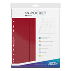 Produktbild Ultimate Guard 18-Pocket Pages Side-Loading (10) - Red