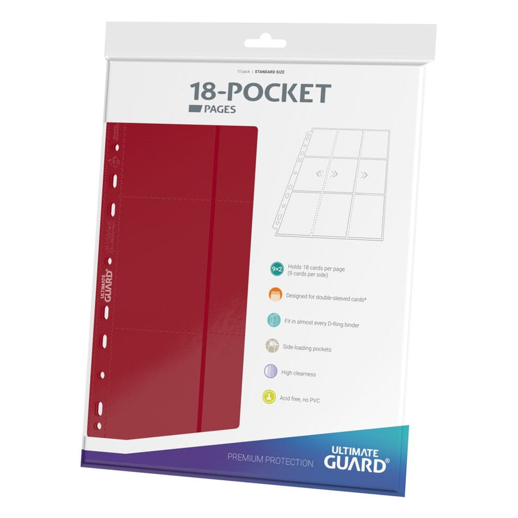 Produktbild Ultimate Guard 18-Pocket Pages Side-Loading (10) - Red