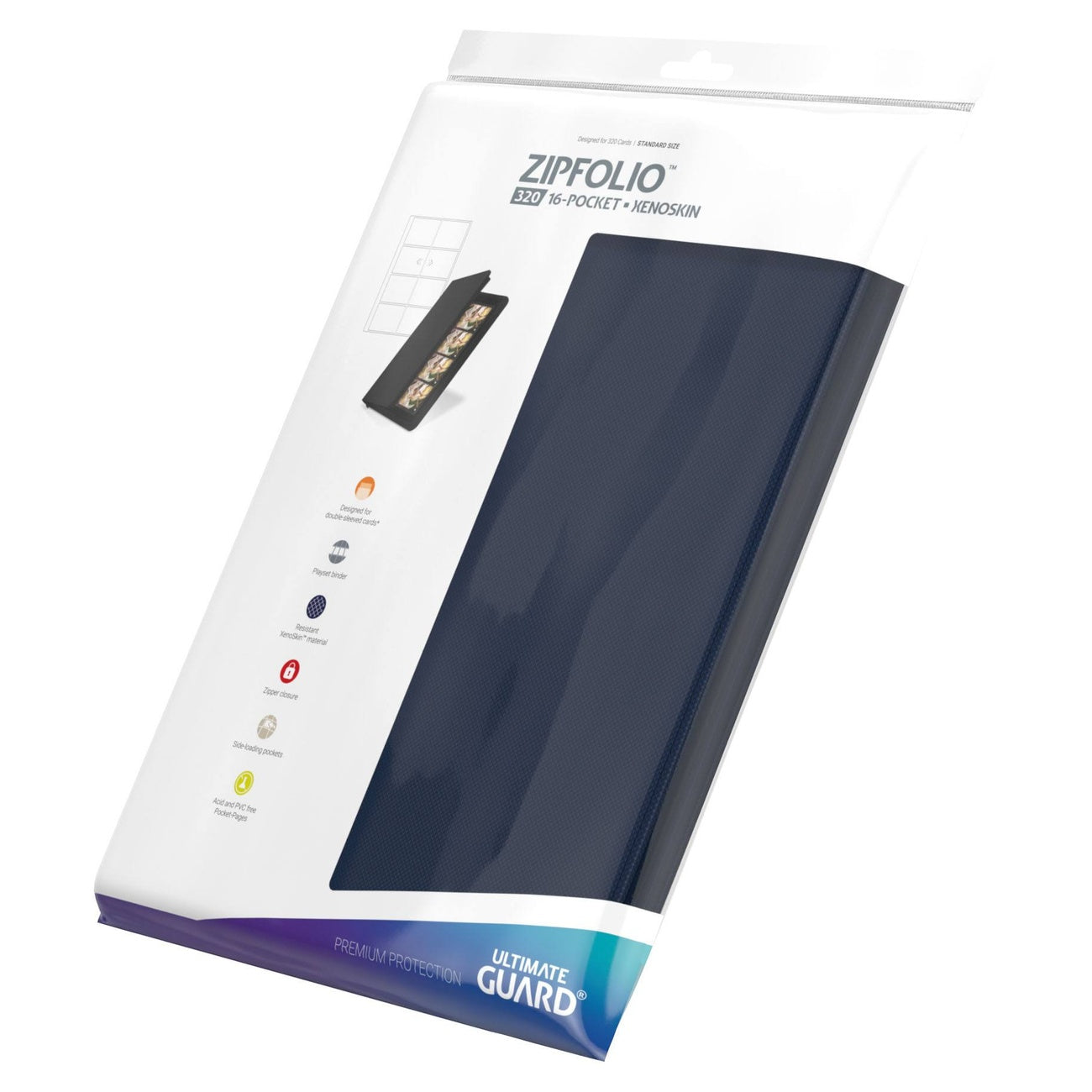 Produktbild Ultimate Guard Zipfolio 320 16-Pocket Xenoskin - Blue