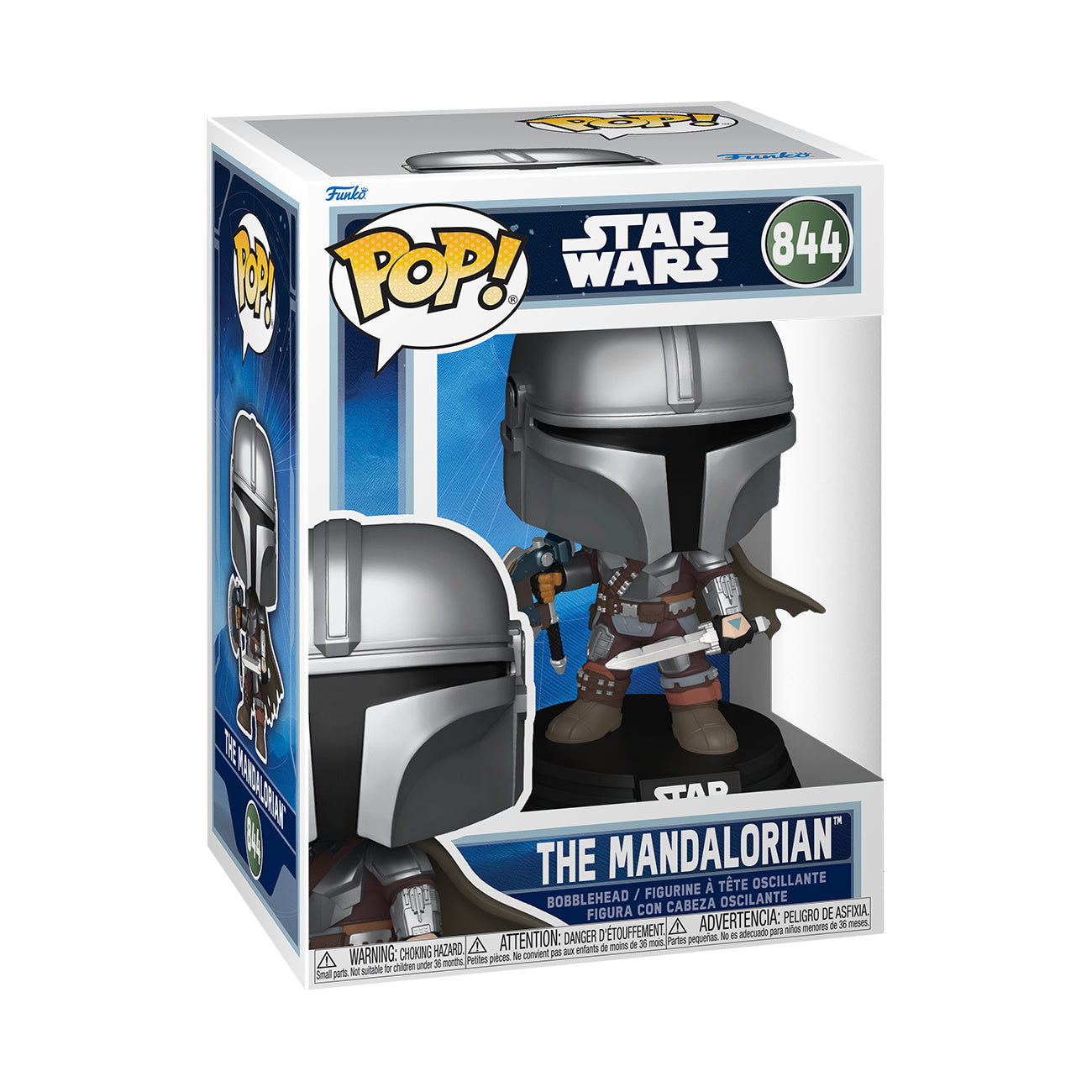 Produktbild Mando (Dual Wield) Funko Pop Wackelkopf-Figur - Star Wars: Mandalorian & Grogu