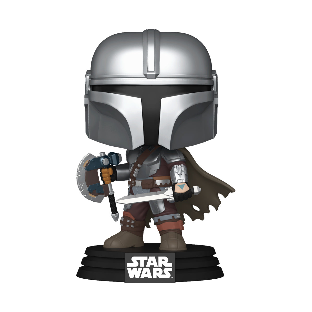 Produktbild Mando (Dual Wield) Funko Pop Wackelkopf-Figur - Star Wars: Mandalorian & Grogu