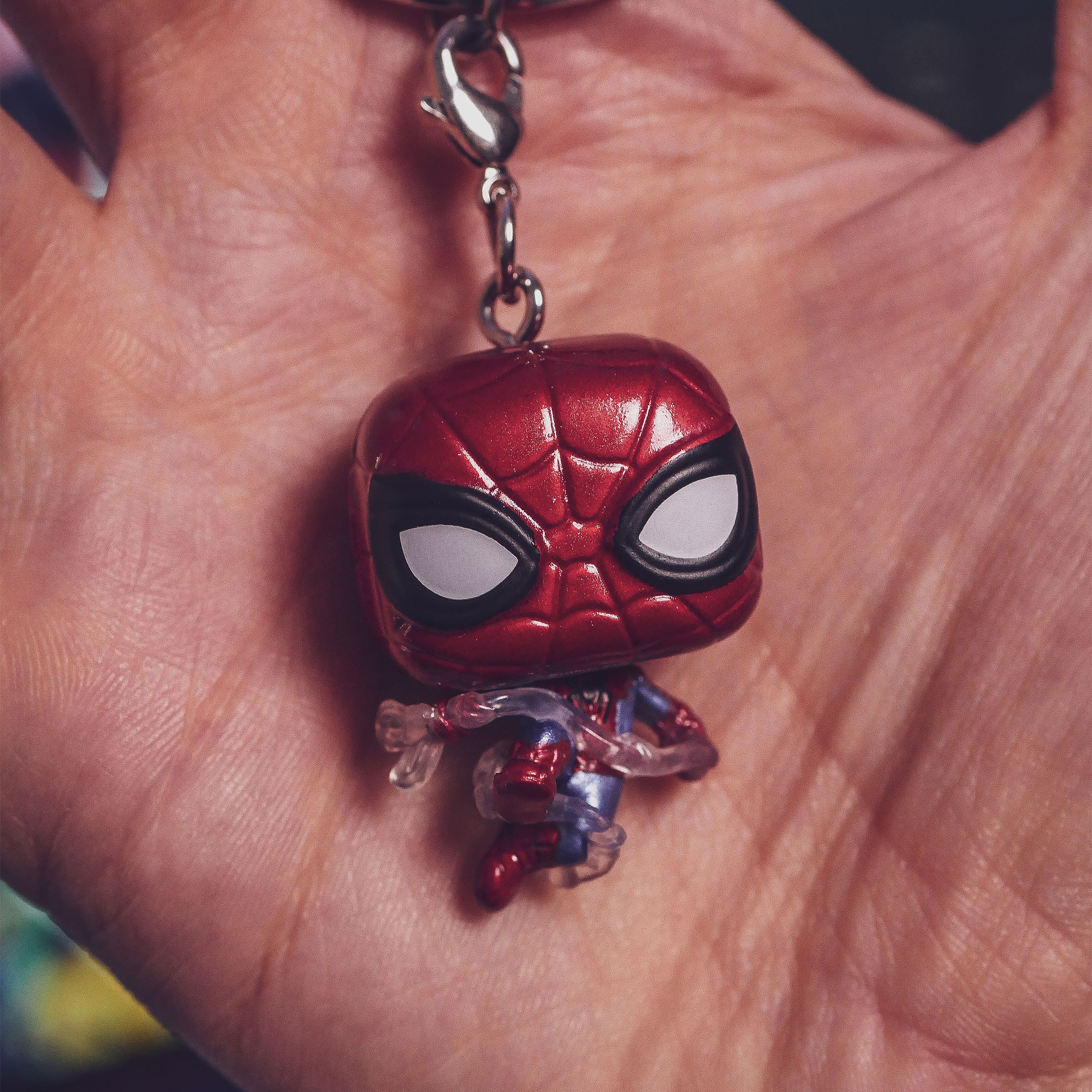 Produktbild Spider-Man: Brand New Day - Metallic Funko Pop Schlüsselanhänger