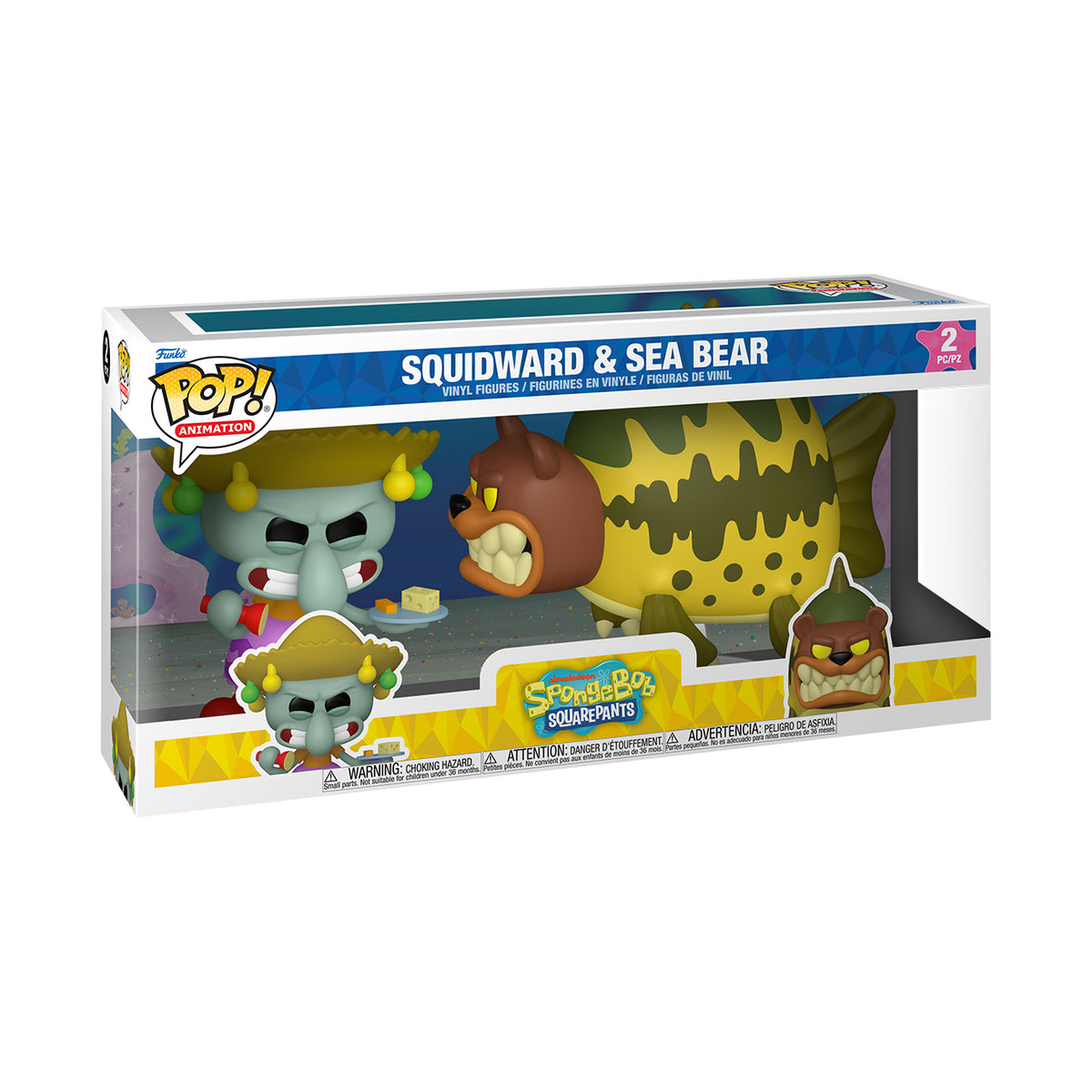 Produktbild SpongeBob - Thaddäus mit Seebär Funko Pop Figur Diorama