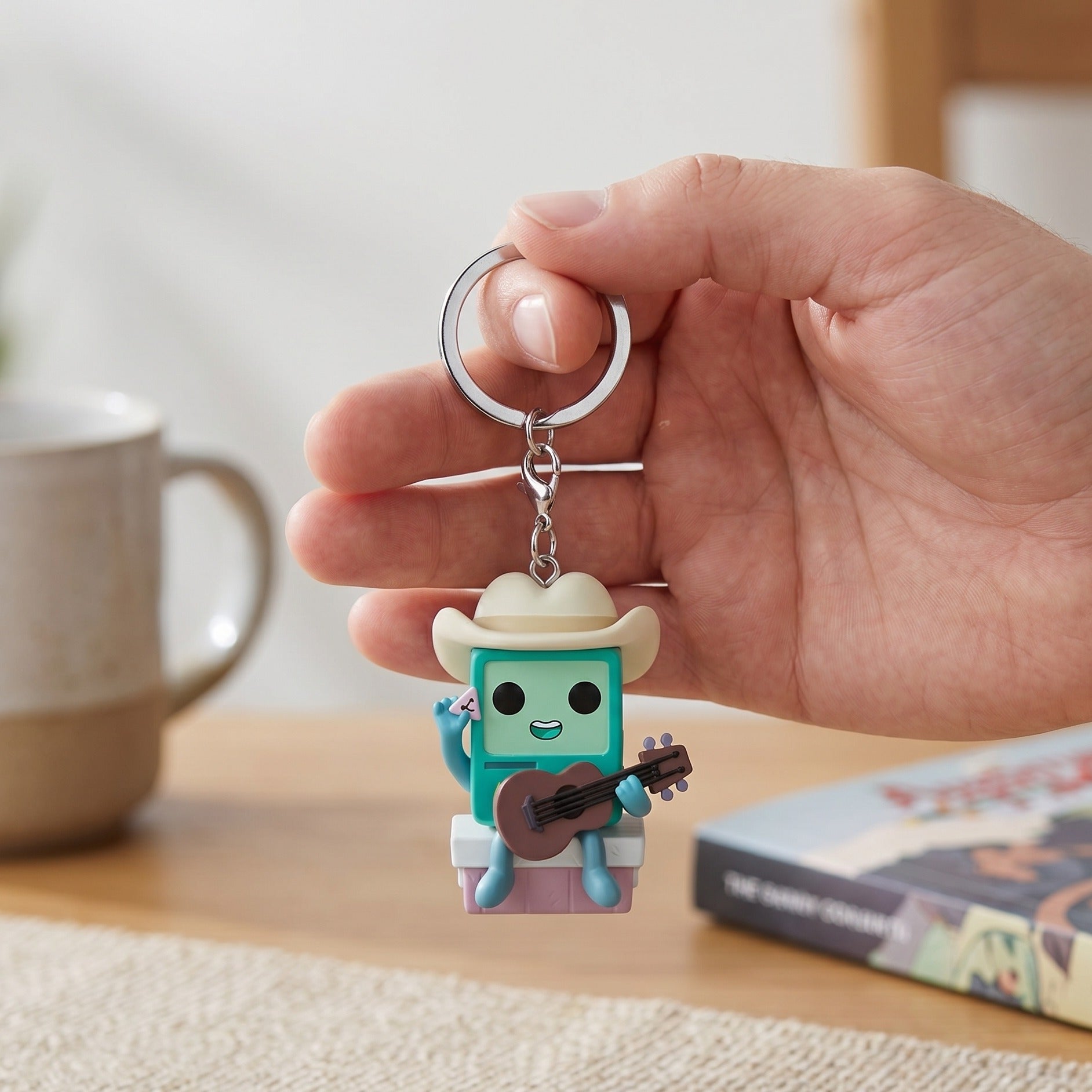 Produktbild Adventure Time - Cowboy BMO mit Gitarre Funko Pop Schlüsselanhänger