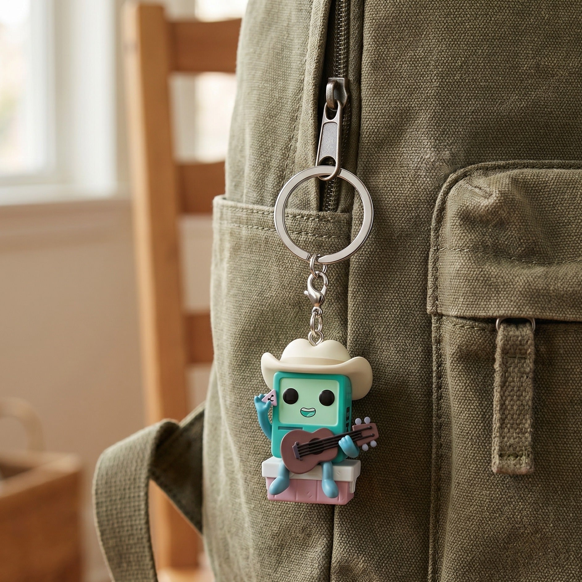 Produktbild Adventure Time - Cowboy BMO mit Gitarre Funko Pop Schlüsselanhänger