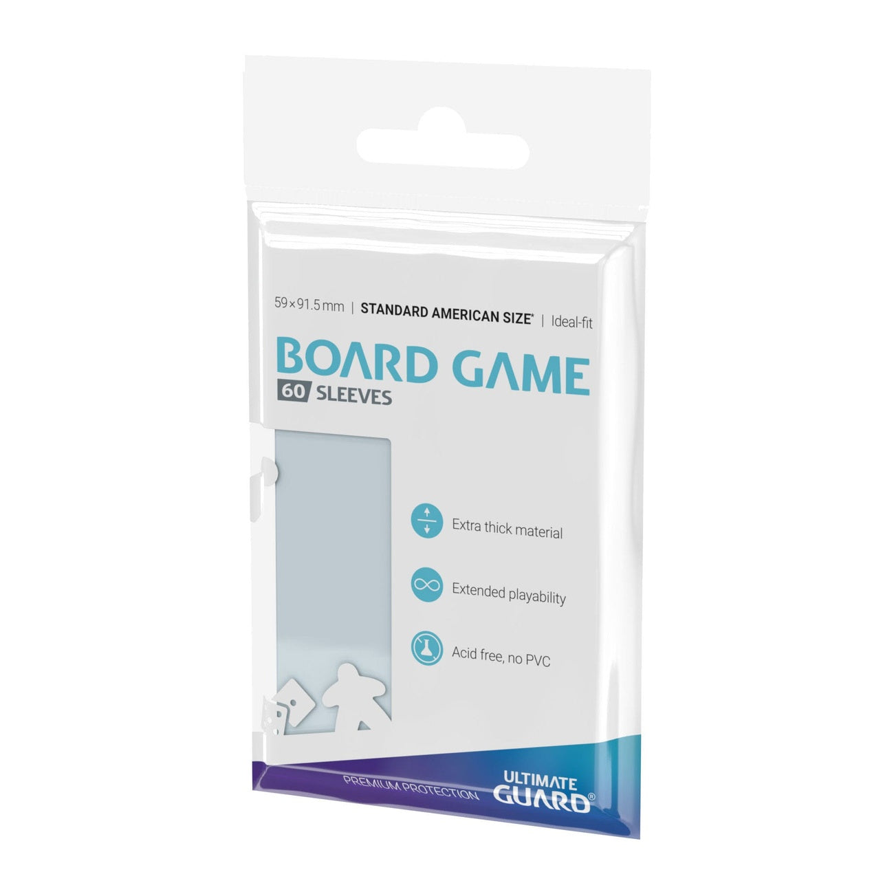 Produktbild Ultimate Guard Board Game Sleeves (60) - Standard American