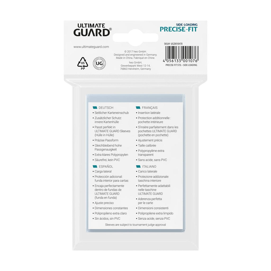 Produktbild Ultimate Guard Precise-Fit Sleeves Standard Size (100) - Side-Loading