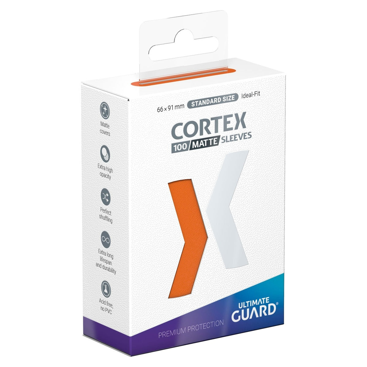 Produktbild Ultimate Guard Cortex Sleeves Matte Standard Size (100) - Orange