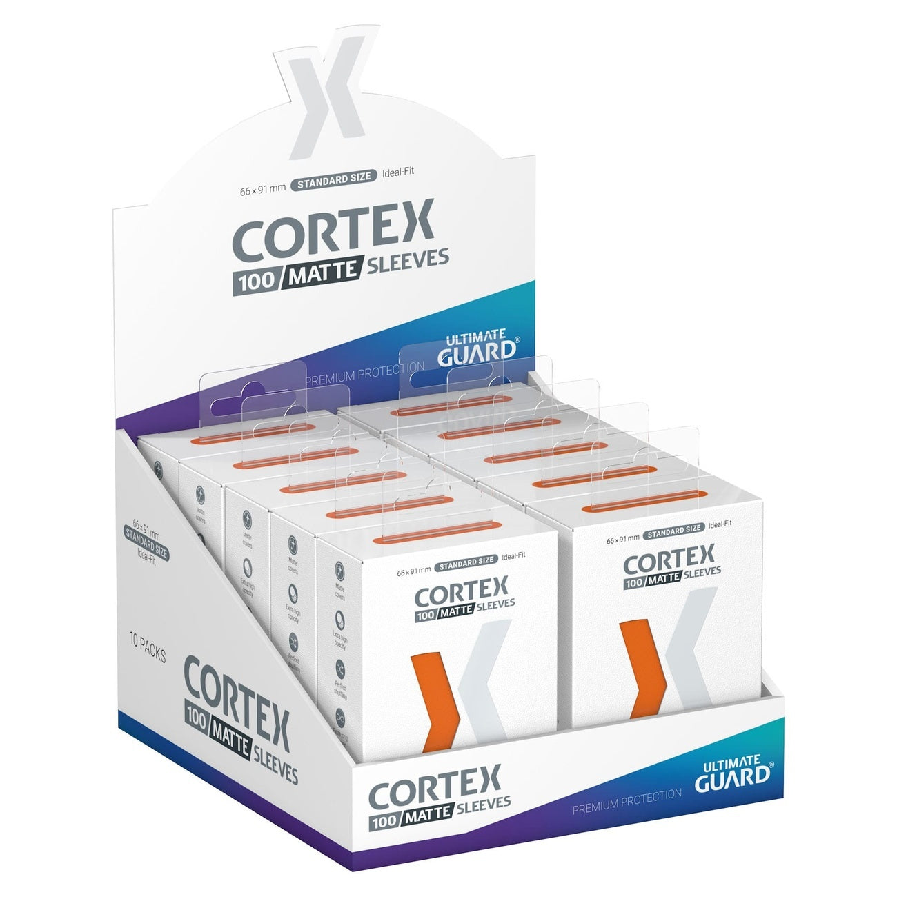 Produktbild Ultimate Guard Cortex Sleeves Matte Standard Size (100) - Orange