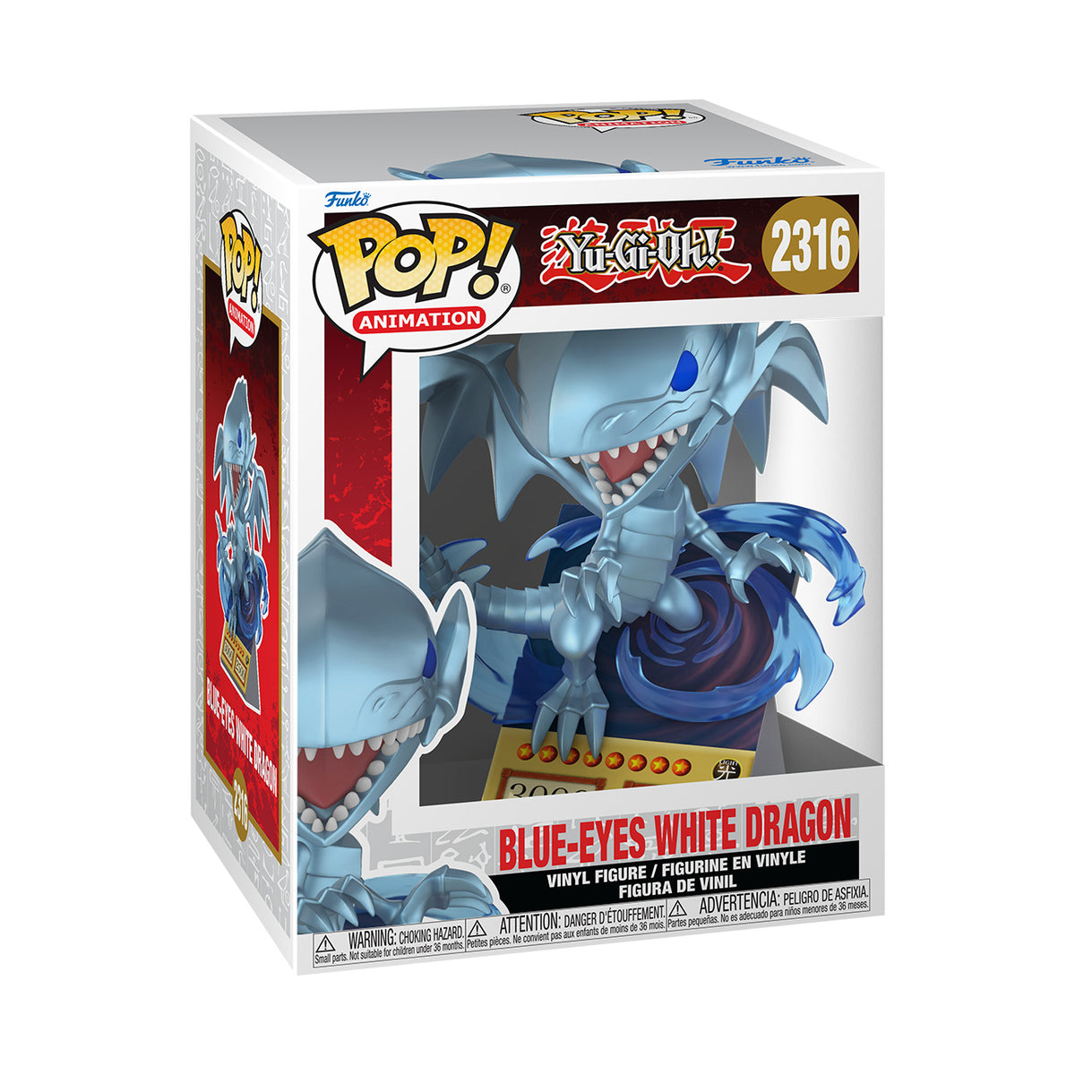 Produktbild Yu-Gi-Oh! - Blue-Eyes White Dragon (Card) Funko Pop Figur