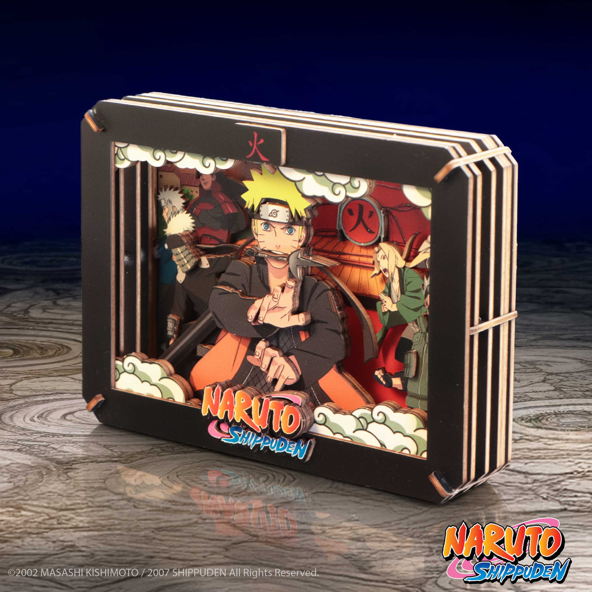 Produktbild Naruto - Hokage Wooden Theatre 3D Bilderrahmen