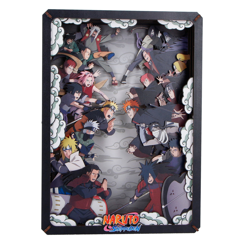 Produktbild Naruto - Combat Wooden Theatre 3D Bilderrahmen