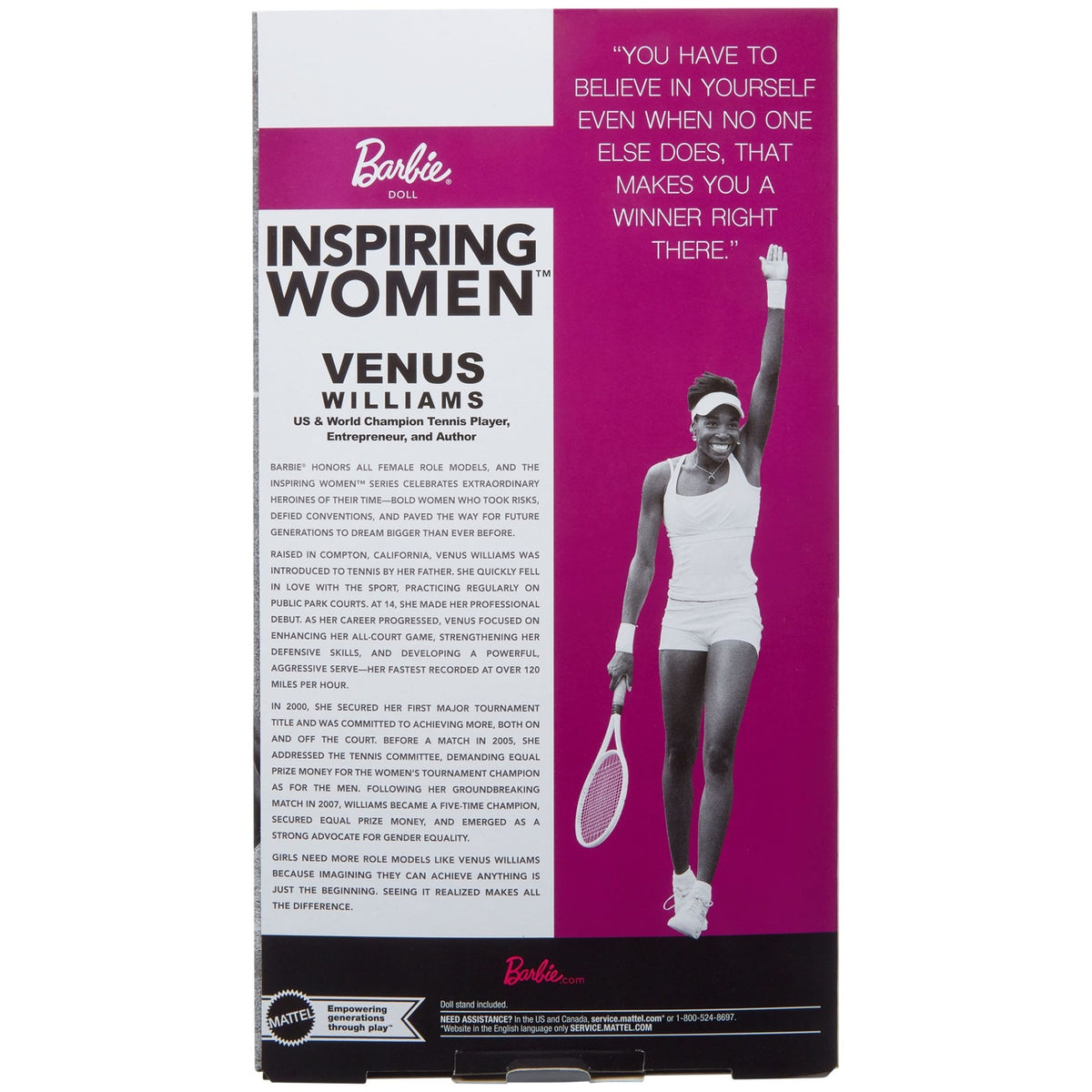 Produktbild Barbie Signature Inspiring Women Puppe Venus Williams