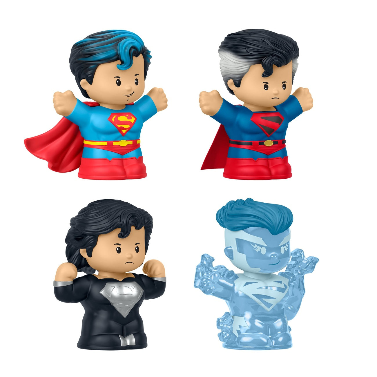 Produktbild DC Comics Little People Collector Minifiguren 4er-Pack Superman: Through the Ages 7 cm