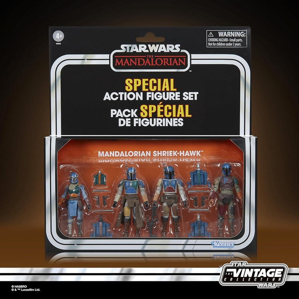 Produktbild Star Wars The Mandalorian Vintage Collection Actionfiguren 4er-Pack Mandalorian Shriek-Hawk 10 cm