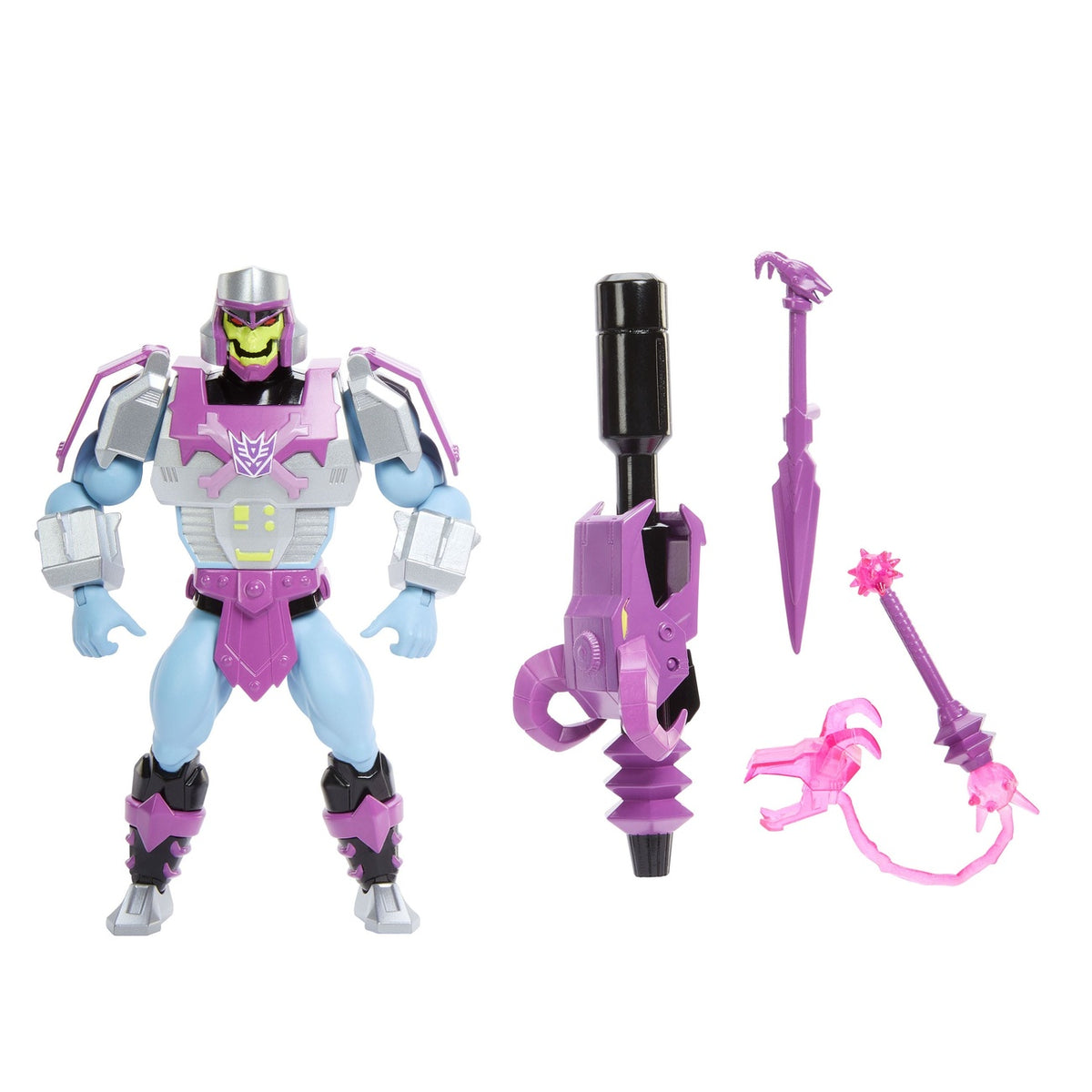 Produktbild Masters of the Universe x Transformers Actionfigur Megatron Armor Skeletor heo European Exclusive 14 cm
