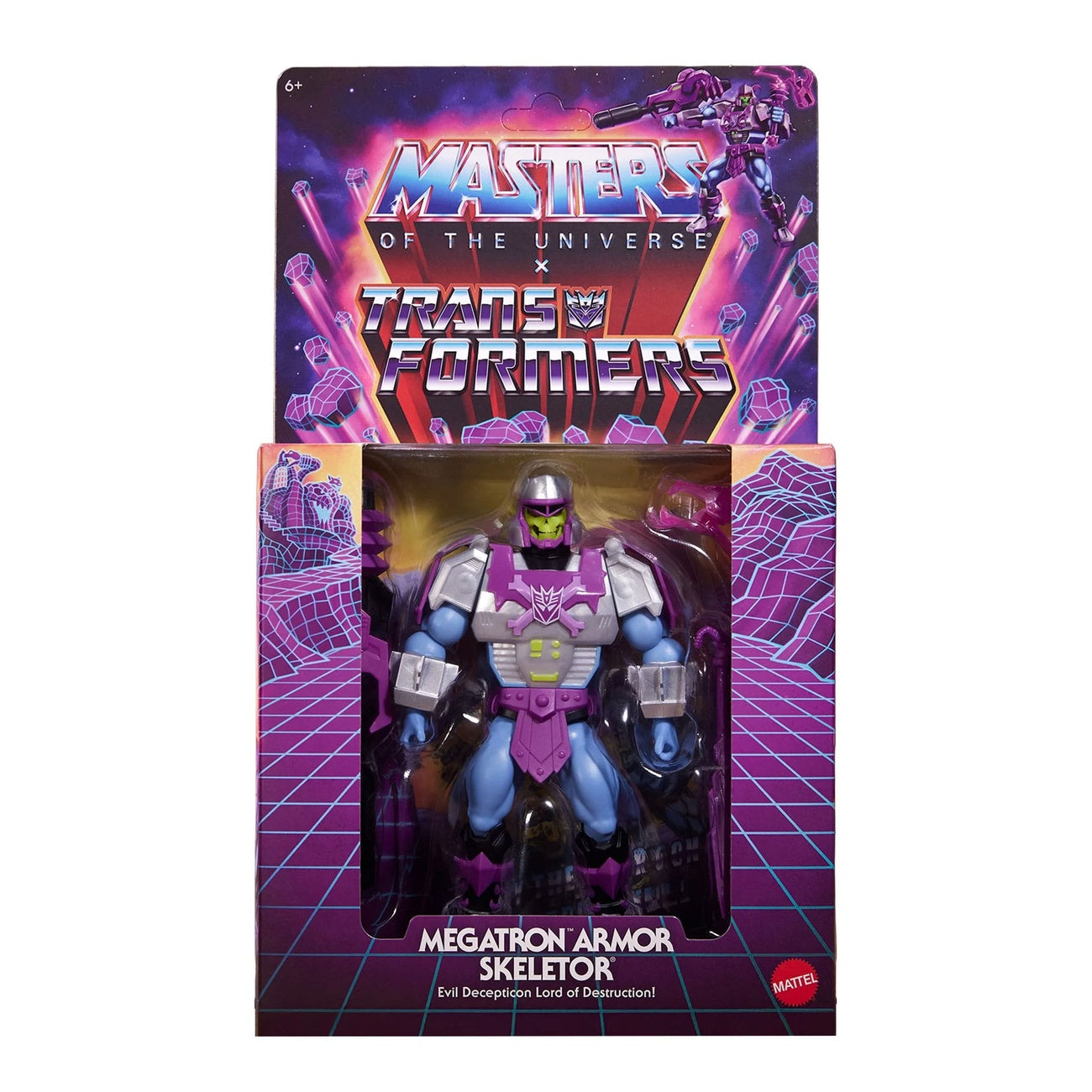 Product image Masters of the Universe x Transformers action figure Megatron Armor Skeletor heo European Exclusive 14 cm