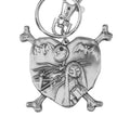 Produktbild Nightmare before Christmas Metall-Schlüsselanhänger Jack and Sally in Heart
