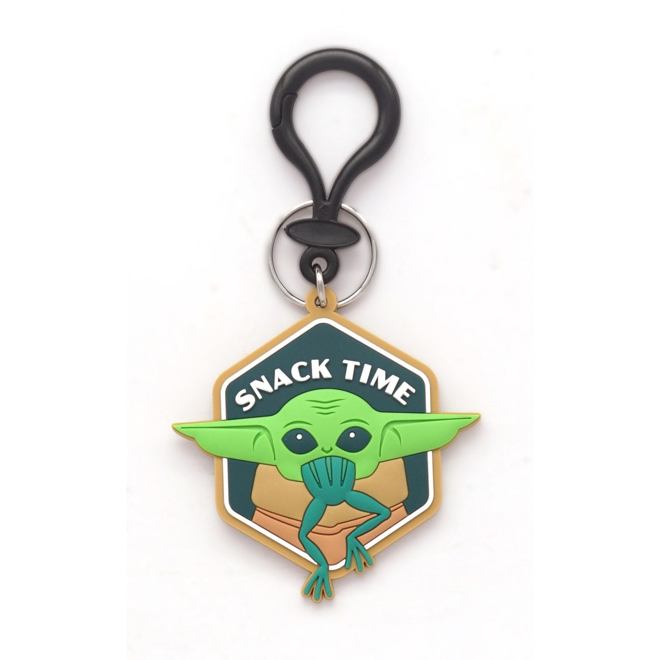 Produktbild Star Wars Soft Touch PVC Taschenanhänger Baby Yoda Snackzeit