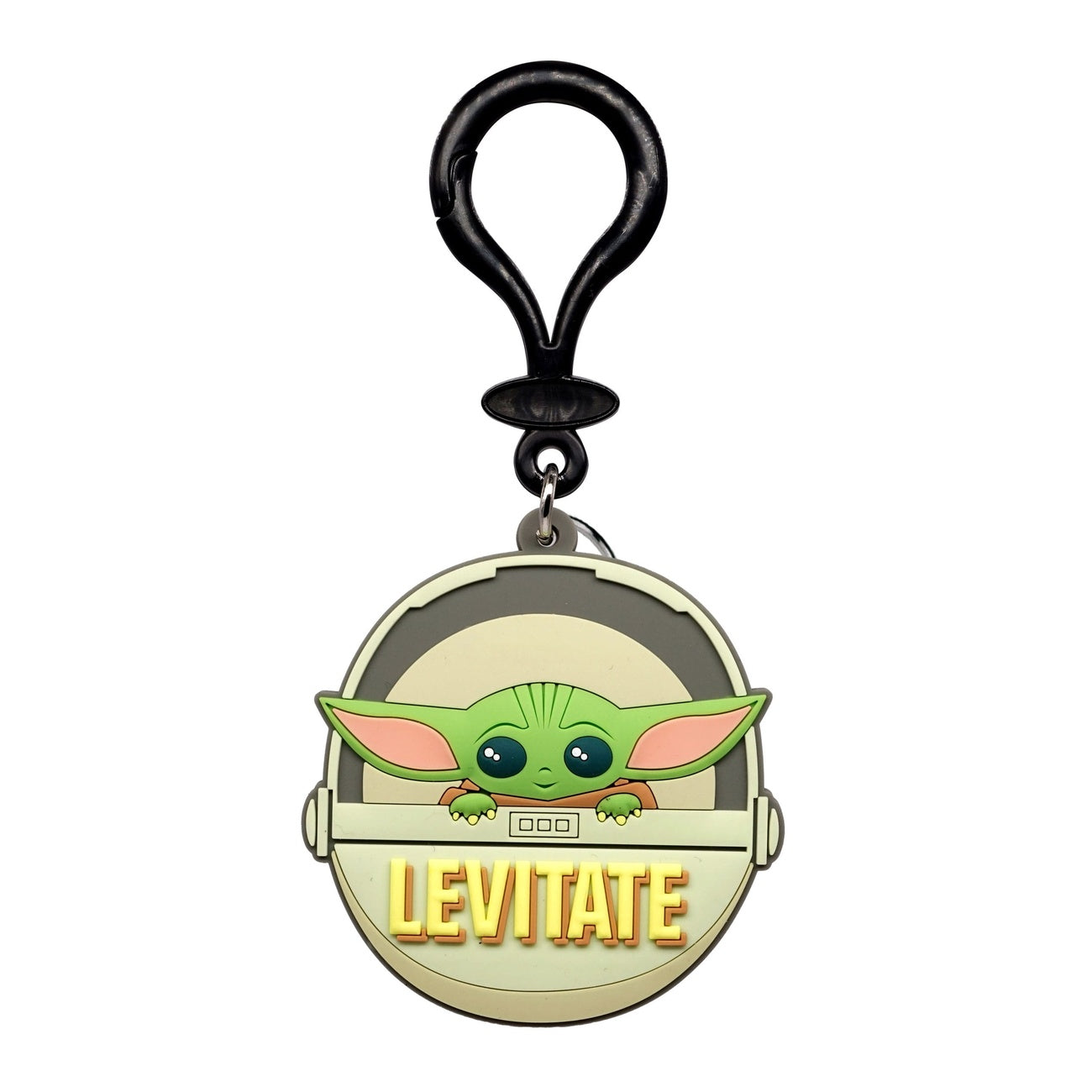Produktbild Star Wars Soft Touch PVC Taschenanhänger Baby Yoda Schwebend