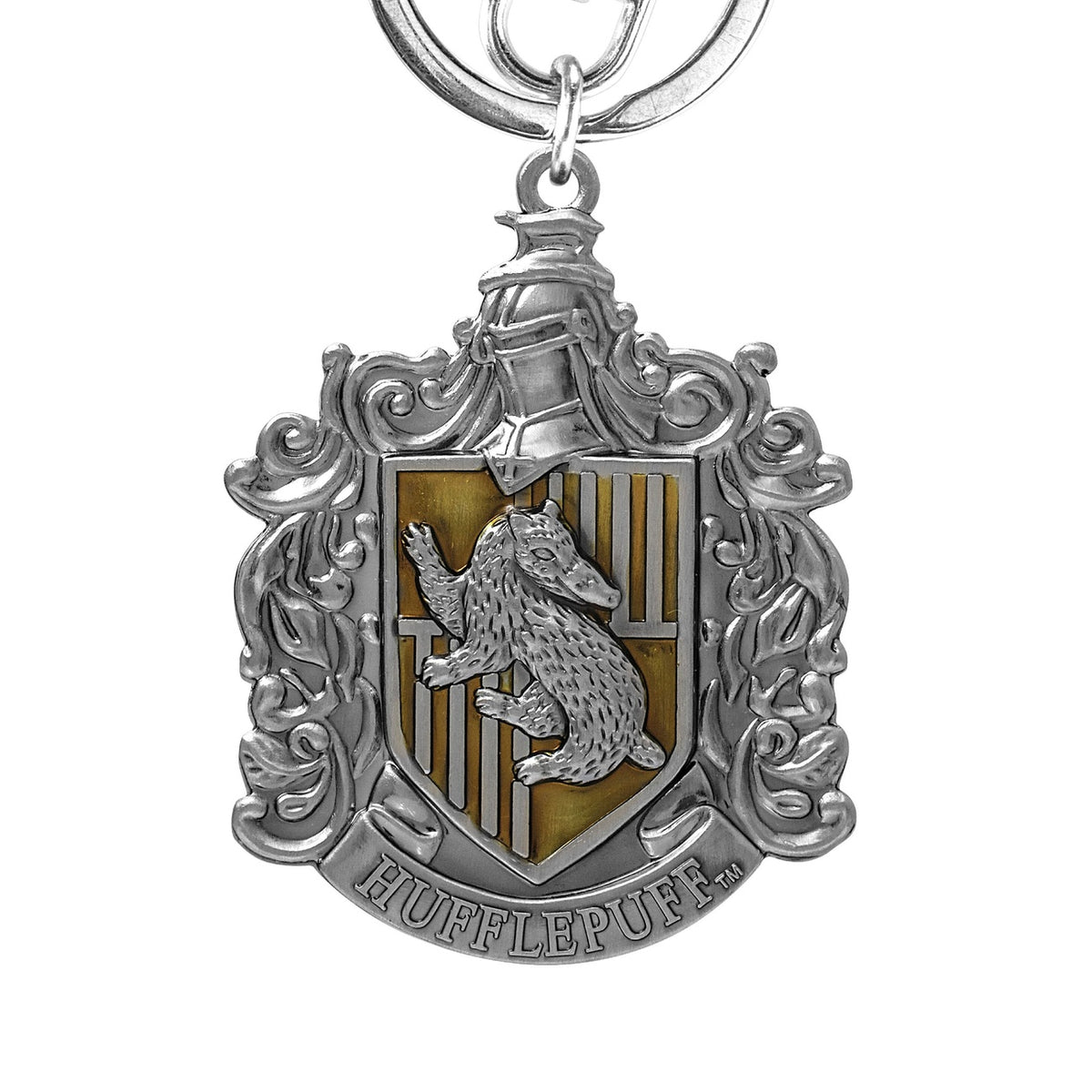 Produktbild Harry Potter Zinn-Schlüsselanhänger Hufflepuff Crest