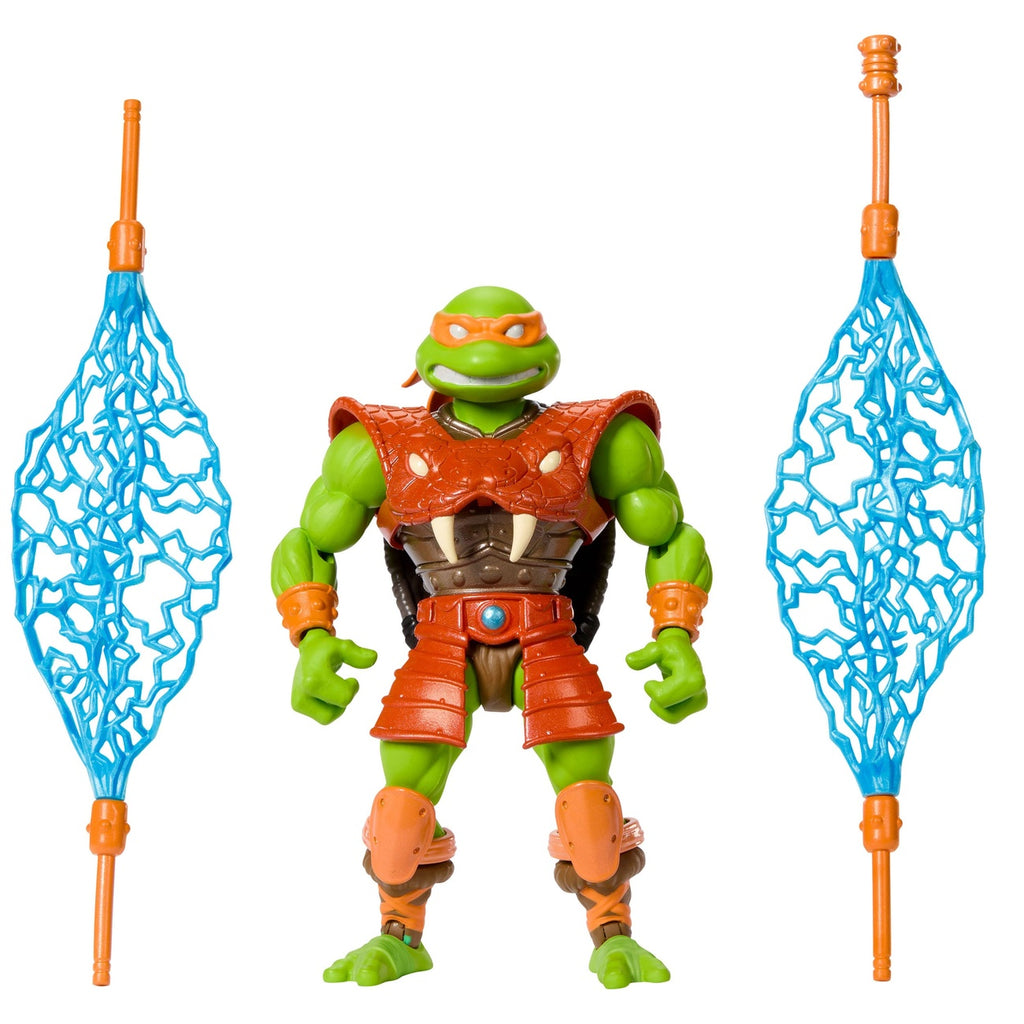 Produktbild MOTU x TMNT: Turtles of Grayskull Actionfigur Michelangelo 14 cm