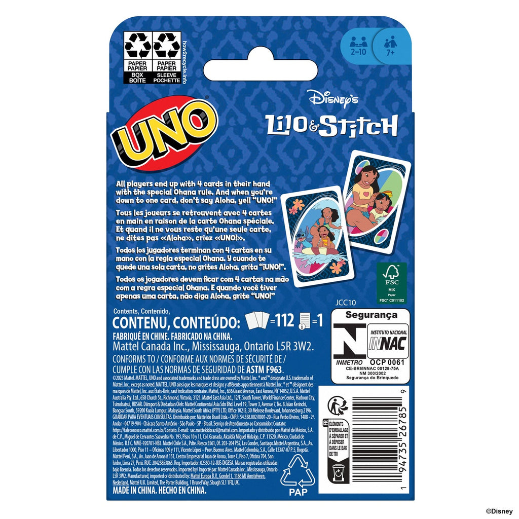 Produktbild Lilo & Stitch Kartenspiel UNO